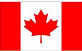 Klein formaat supporters landen vlag Canada - 60 x 90 cm - Landen feestartikelen - polyester