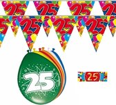 2x ligne drapeau 25 ans + ballons