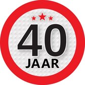 Sticker 40 ans environ 9 cm - Décoration anniversaire / anniversaire 40 ans