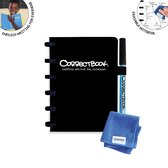 Correctbook A6 Original: uitwisbaar / herbruikbaar notitieboek, gelijnd, Ink Black (zwart) 40 stuks