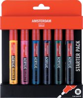 Amsterdam Acrylmarker startersset | 6 kleuren