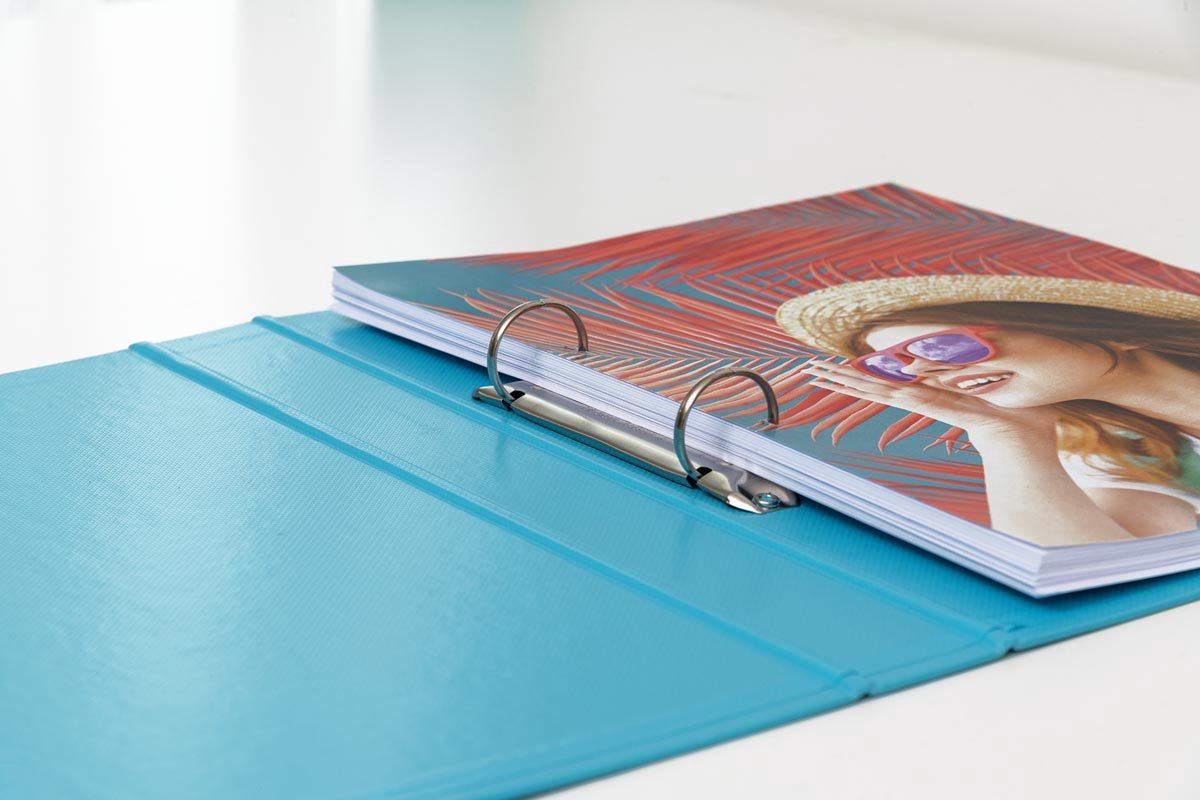 Esselte Colour'Breeze ringmap, 2 ringen, PP, ft A4, met harde kaft, blauw 10 stuks