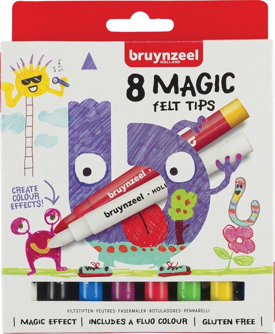 Bruynzeel 8 Kids Magic Points | Magische viltstiften