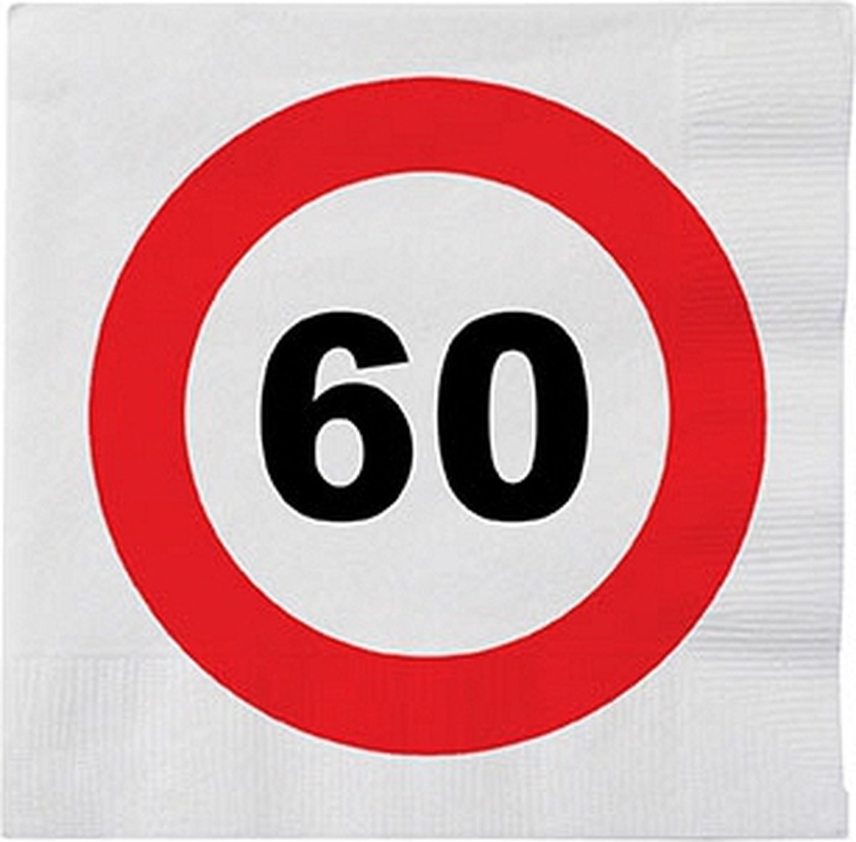 60x Happy Birthday servetten 33 cm | Paas Feestwinkel