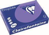 Clairefontaine Trophée Intens, gekleurd papier, A4, 160 g, 250 vel, violet 4 stuks