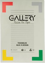 Gallery tekenblok ft 21 x 29,7 cm (A4), extra zwaar houtvrij papier, 190 g/m², blok van 20 vel 10 stuks