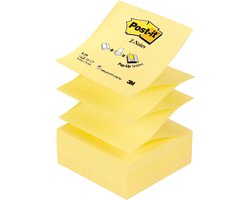 Post-it® Z-Notes , Navullingen, Canary Yellow™, 76 x 76 mm, Individueel Verpakt, 100 Blaadjes/Blok