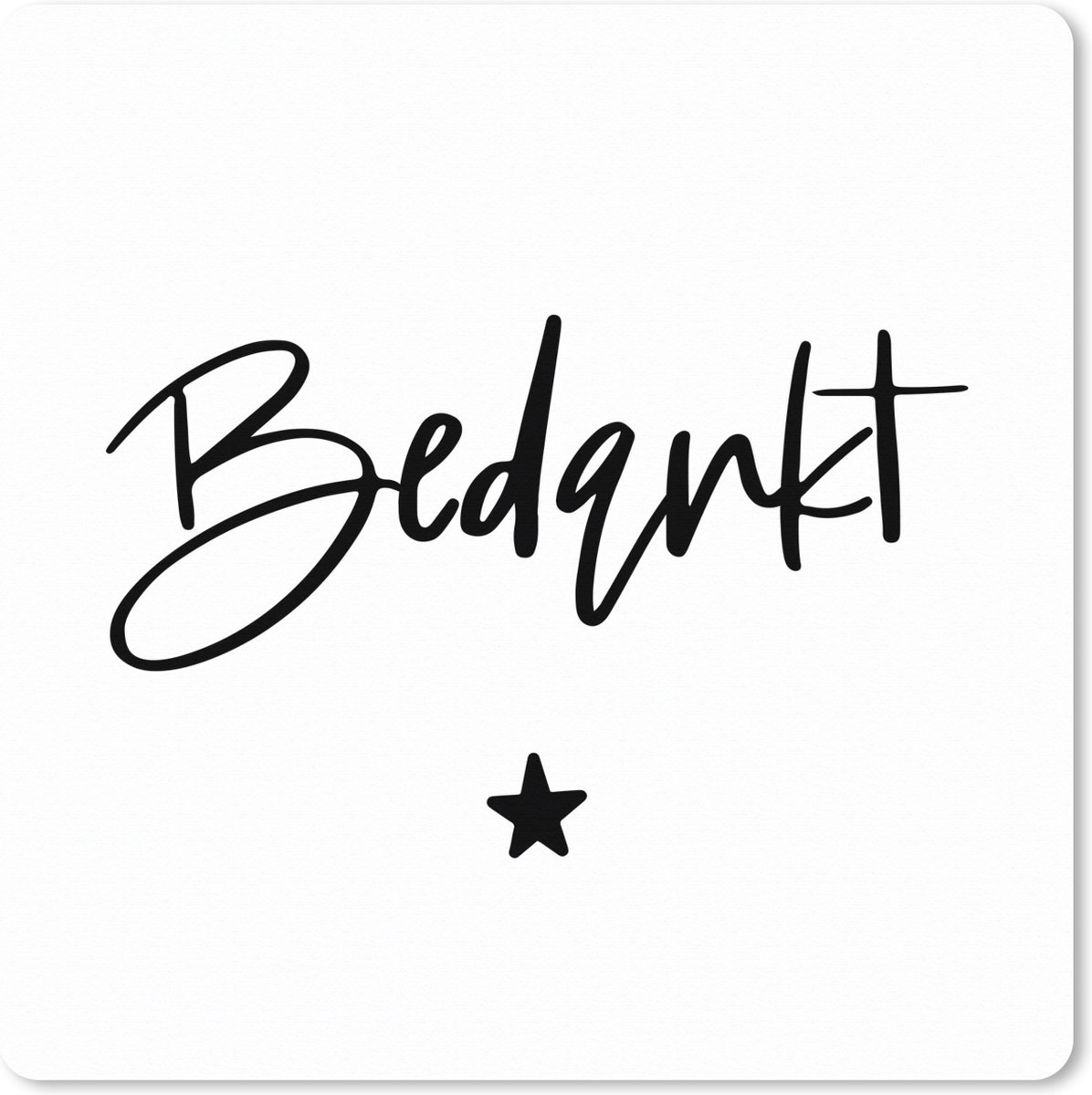 Muismat XXL 50x50 cm - Bureau onderlegger - Bureau mat Collega - Spreuken - Bedankt - Quotes - Bureaumat - Gaming mousepad xl - Bureaulegger groot - Computer deskmat