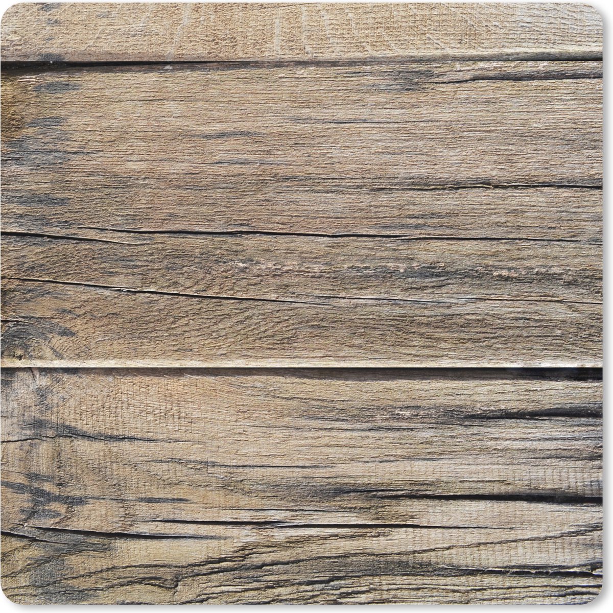 Muismat XXL 80x80 cm - Bureau onderlegger - Bureau mat Plank - Hout - Boomstam - Vintage - Bureaumat - Gaming mousepad xl - Bureaulegger groot - Computer deskmat