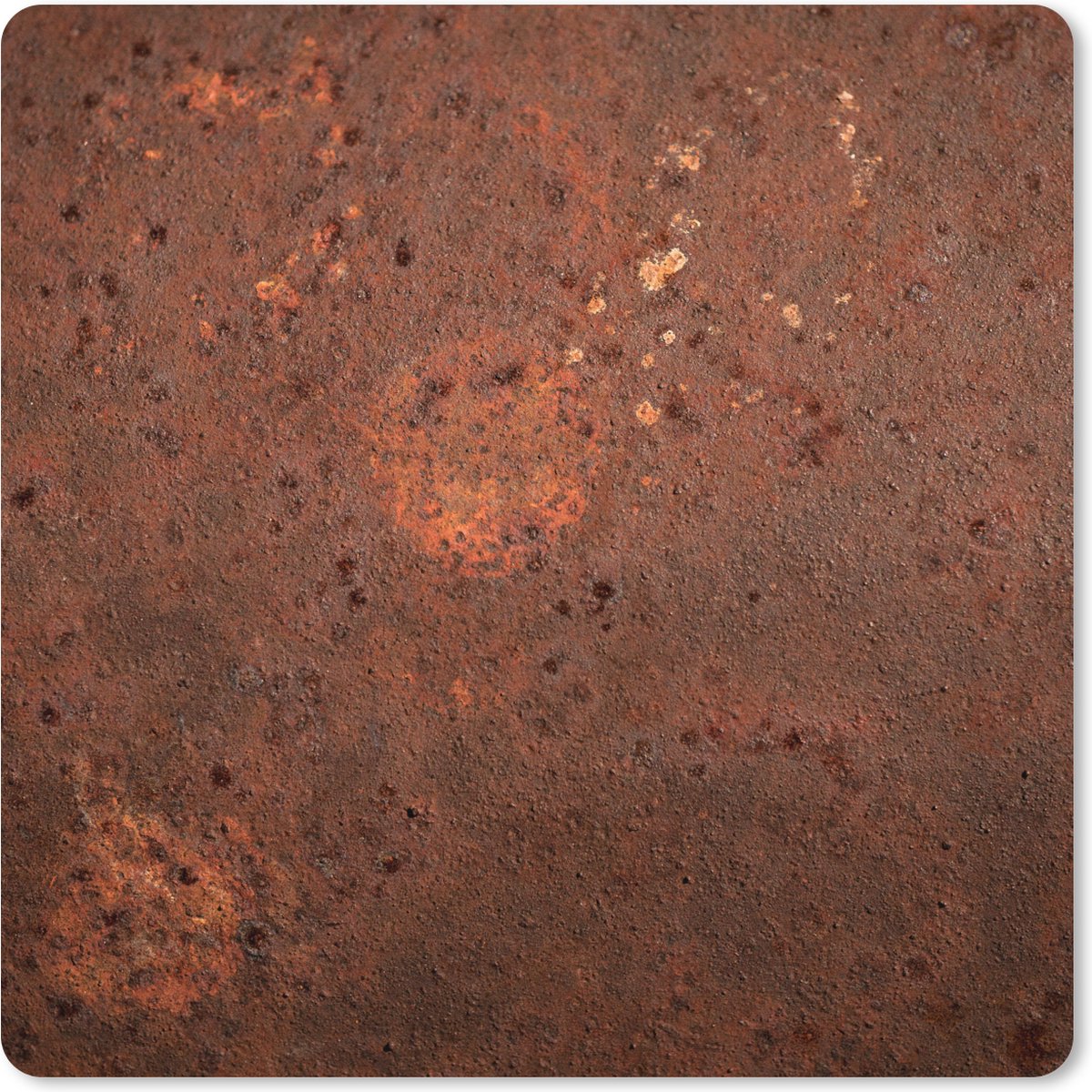 Muismat XXL 60x60 cm - Bureau onderlegger - Bureau mat Roest - Bruin - Vintage - Bureaumat - Gaming mousepad xl - Bureaulegger groot - Computer deskmat