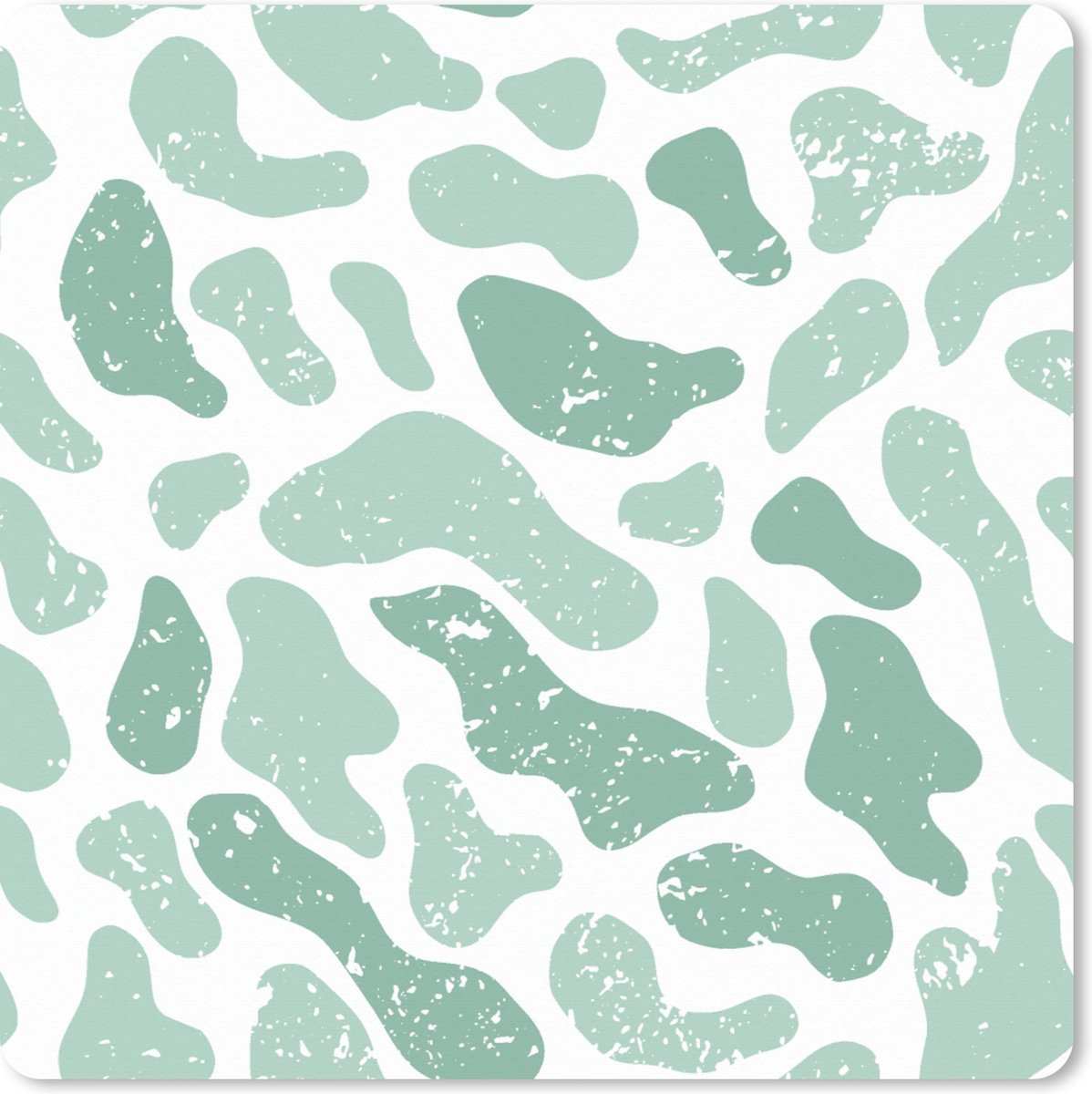 Muismat XXL 60x60 cm - Bureau onderlegger - Bureau mat Abstract - Verf - Patroon - Grijs - Dierenprint - Bureaumat - Gaming mousepad xl - Bureaulegger groot - Computer deskmat