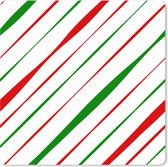 Muismat XXL - Bureau onderlegger - Bureau mat - Patronen - Kerst - Strepen - 60x60 cm - XXL muismat - Kerst - Cadeau - Kerstcadeau voor mannen en voor vrouwen