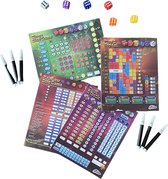 Grafix | Dice Games 4-in-1 Dobbelspellen | Gezelschapsspel voor kinderen en volwassenen | Combinatie van tactiek- en geluk