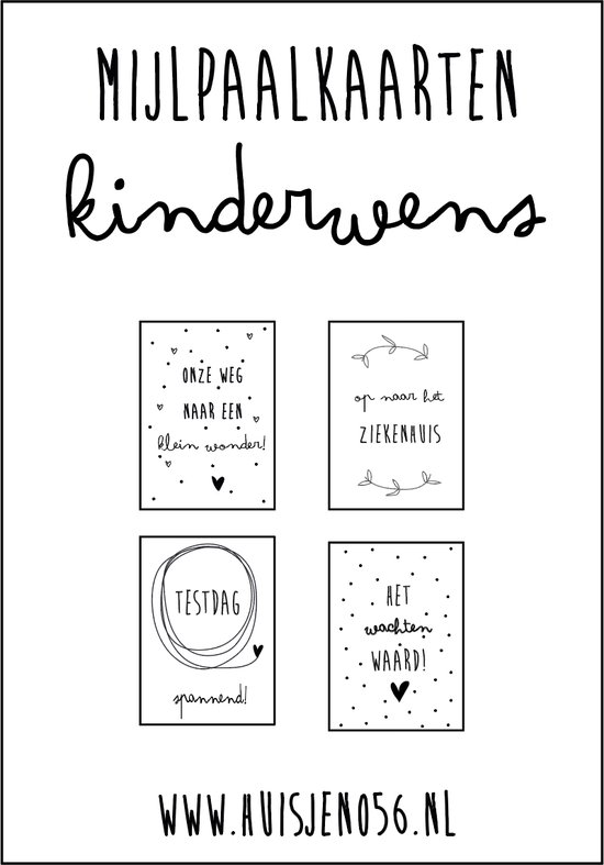 Mijlpaalkaarten kinderwens - Mijlpaalkaarten IVF - IVF Mijlpaalkaarten - Mijlpaalkaarten IUI/ICSI/KID/OI