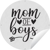 Garden Circle Garçons - Maman - Proverbes - 120x120 cm - Affiche de Jardin Ronde - Extérieur - XXL