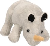 Pluche knuffel dieren Neushoorn van 23 cm - Speelgoed neushoorns knuffels - Cadeau voor jongens/meisjes