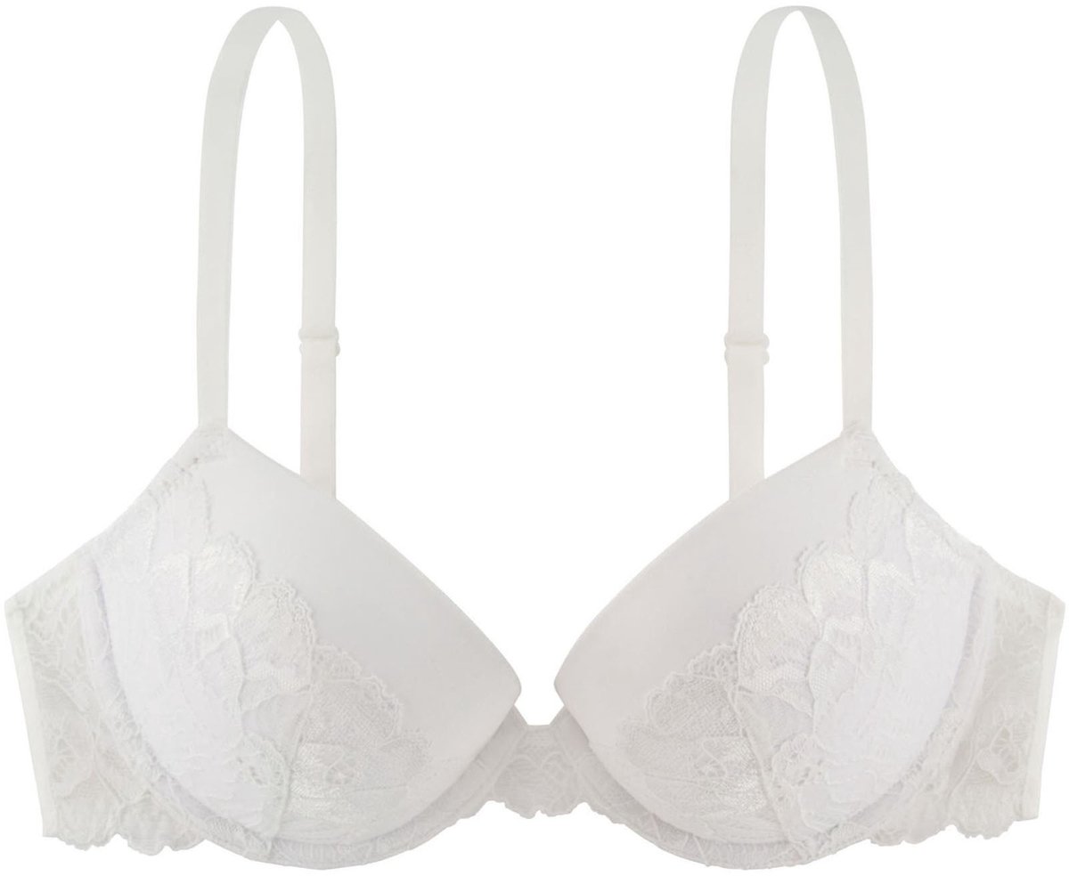 Dorina Kanten beugel BH met vulling - Claire - Bh met vulling en 3/4 cups - Betaalbare bh - 75D - Wit