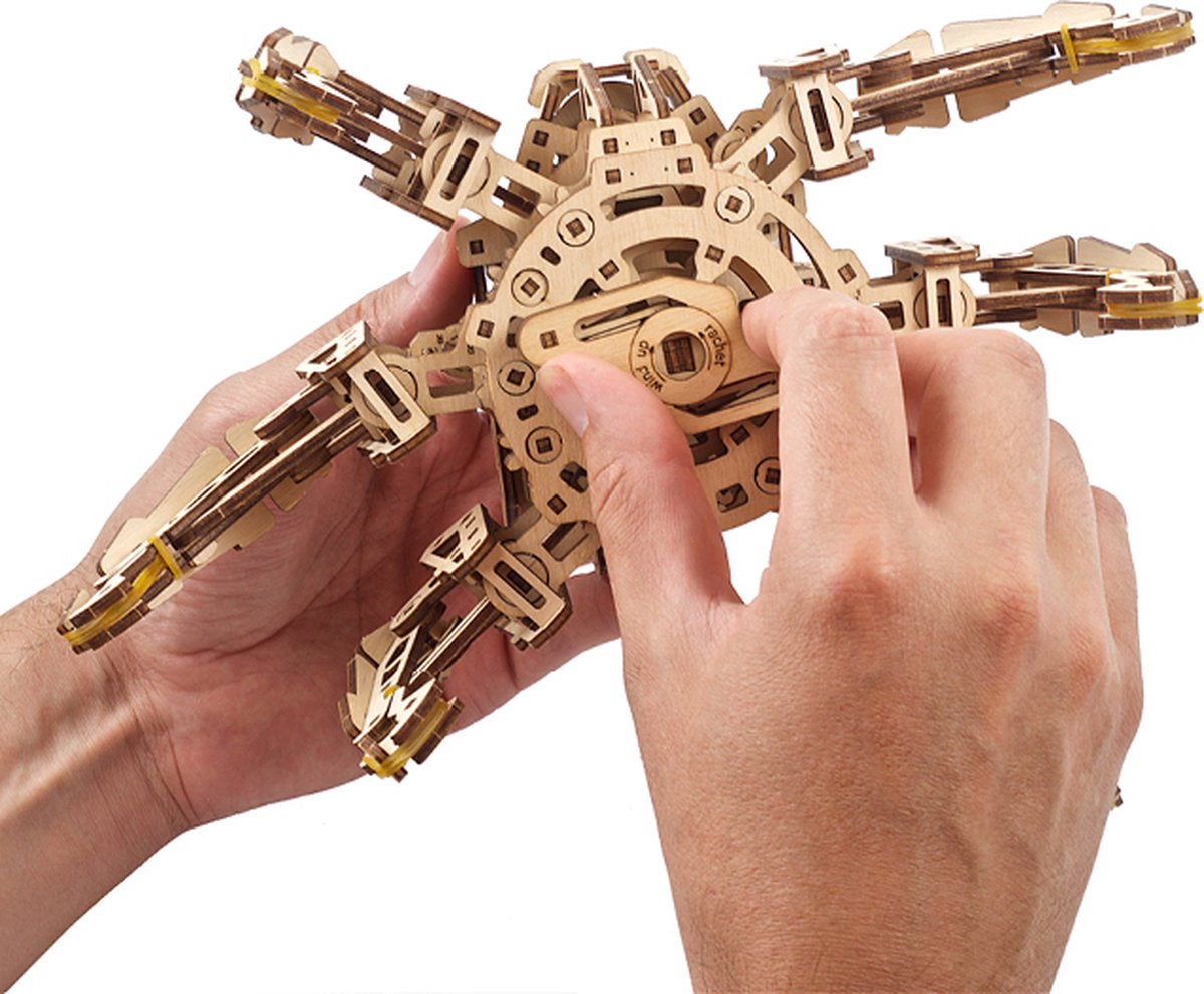 UGEARS Houten 3D Model - Hexapod Verkenner — afbeelding 11