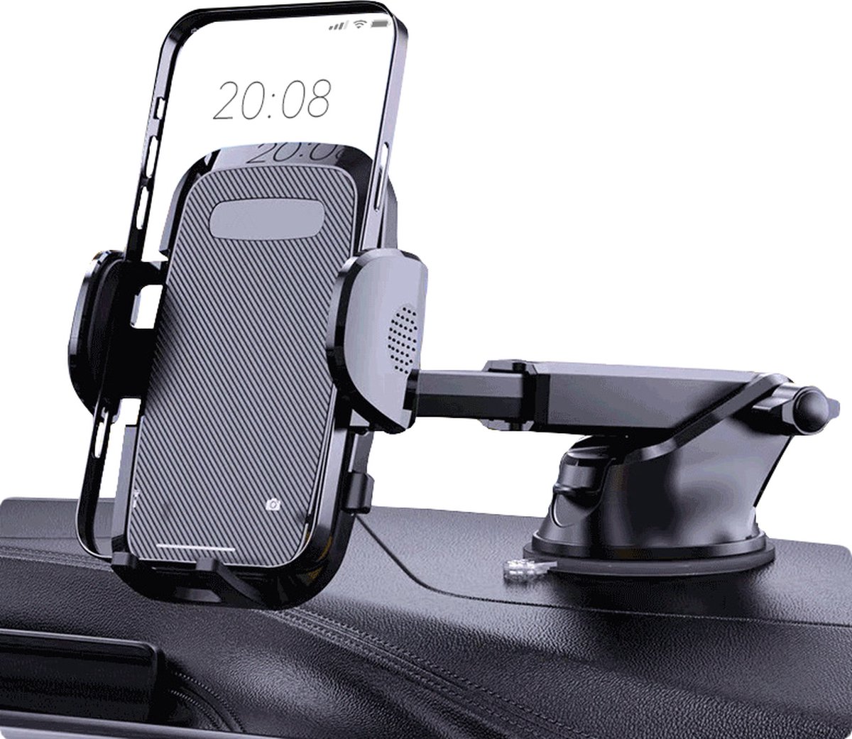 Telefoniehouder - Perfeqt - Autohouder - Universeel voor o.a. iPhone & Samsung 360º met zuignap