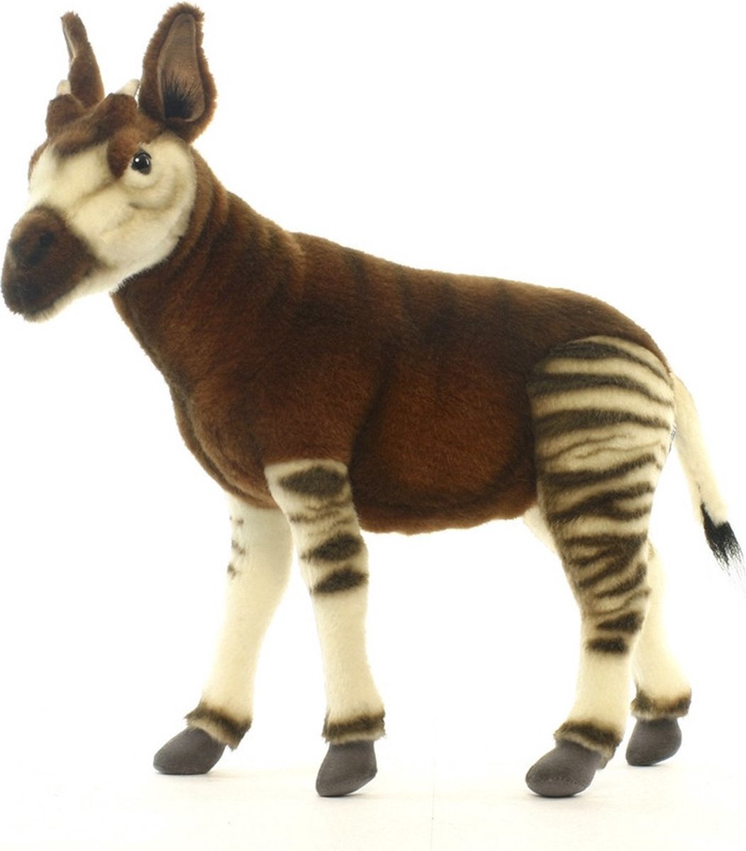 Hansa Okapi knuffel - Realistisch pluche knuffeldier van 35 cm - Luxe kwaliteit
