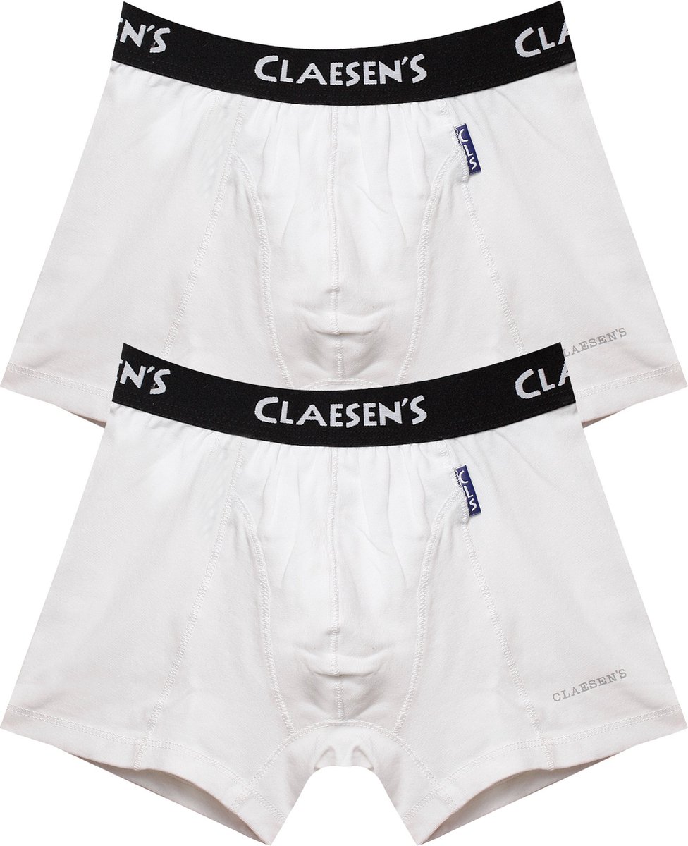 Claesen's® - Jongens Boxershort 2-Pack WitCL 208-White-2