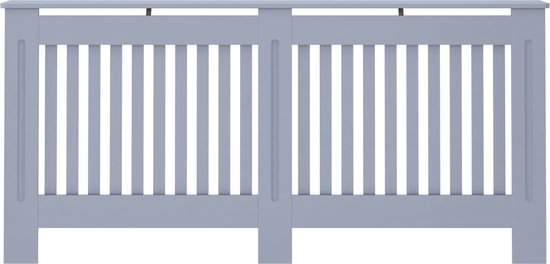 vidaXL Radiatorombouw 112x19x81.5 cm MDF wit