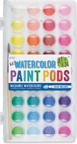 Lil Watercolor Paint Pods & Brush - 37 PC Set