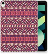 Hoesje Bumper iPad Air (2020/2022) 10.9 inch Cover Aztec Purple met doorzichte zijkanten