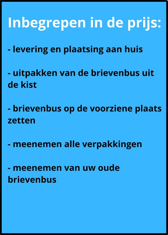 fragment hartstochtelijk wees onder de indruk Postboxstore Vrijstaande Brievenbus Nieuwpoort - Inclusief Plaatsing -  Retour Oude... | bol.com