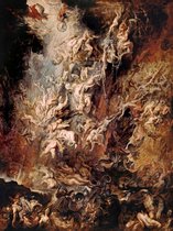 Peter Paul Rubens - Fall of the Damned, Val van de Verdoemden Canvas Print
