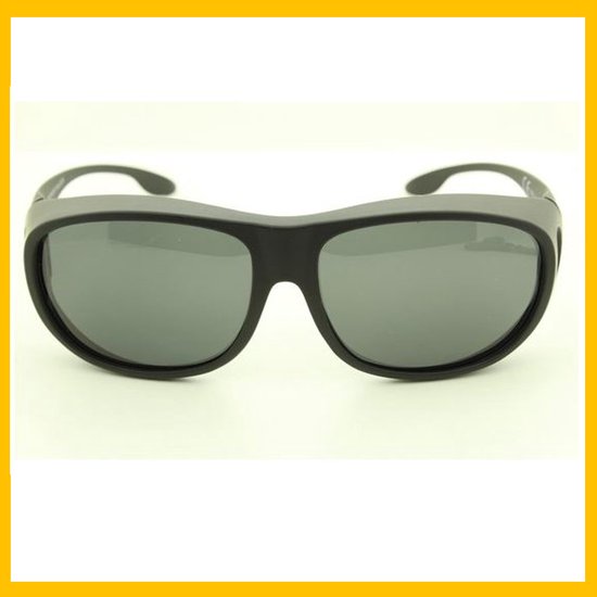 Farrobor Overzetzonnebril Dames Heren - Gepolariseerde Oversized Zonnebril Over Bril met UV400 Bescherming voor Brildragers