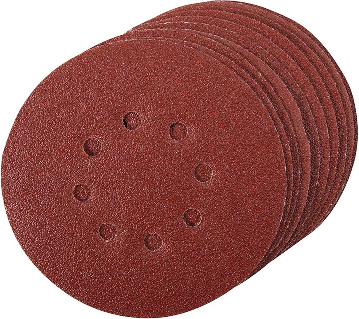 Schuurschijven 225, klittenband 100, schuurrooster ø 225 mm, klittenbandkorrel 100, ideaal voor plafondslijpers, droogbouwschuurmachines en schijfschuurmachines