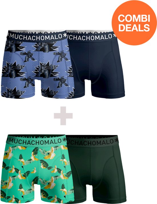Muchachomalo - Pack de 2 + pack de 2 boxers Hommes - Offre combinée