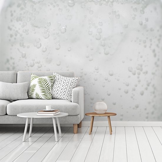 Papier peint photo peint photo vinyle - Petites bulles d'air dans l'eau largeur 295 cm x hauteur 220 cm - Tirage photo sur papier peint (disponible en 7 tailles)