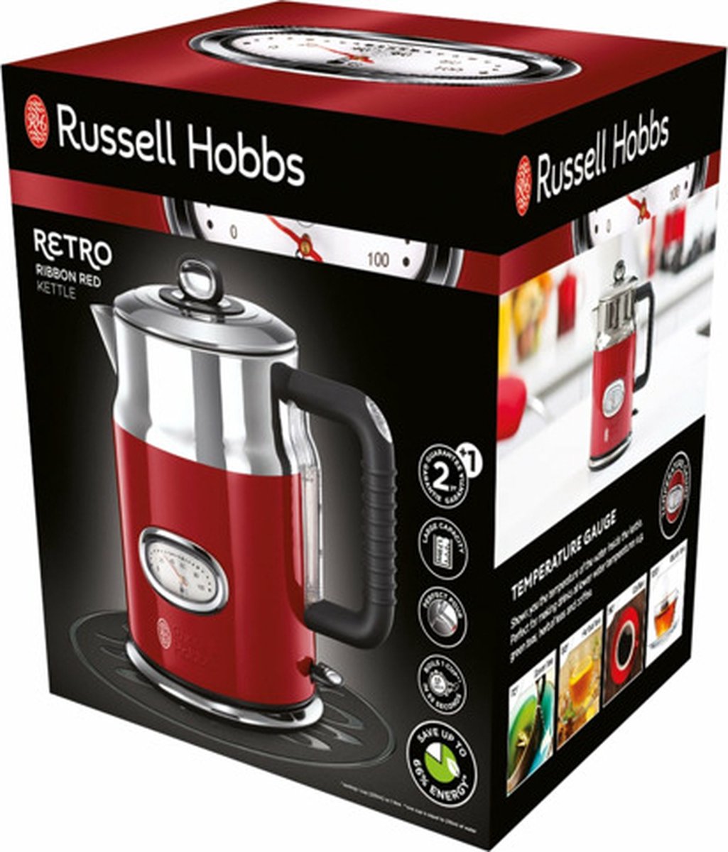 Russell Hobbs 21670-70 Retro Ribbon Red Waterkoker - Rood — afbeelding 5