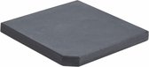 vidaXL - Parasolvoetplaat - vierkant - 25 - kg - graniet - zwart