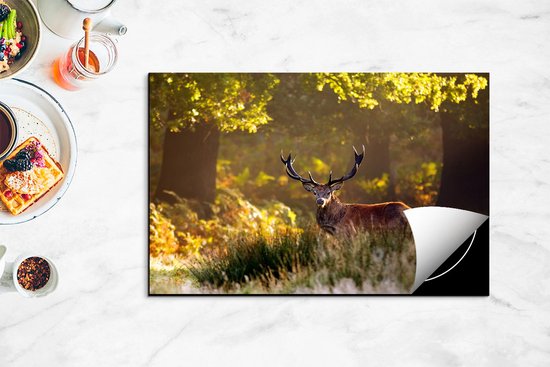 Chefcare Inductie Beschermer Hert in de Bossen - 80x52 cm - Afdekplaat Inductie - Kookplaat Beschermer - Inductie Mat