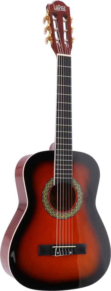 LaPaz 002 SB 1/2 klassieke gitaar sunburst