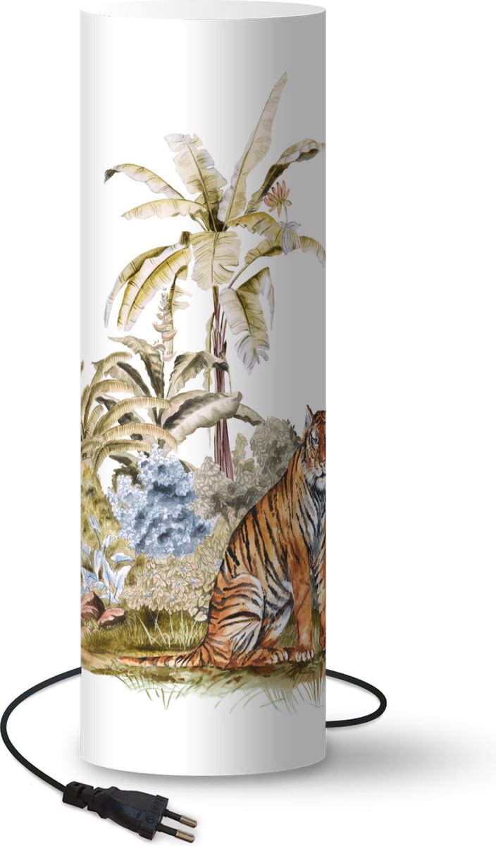 Lamptiger Tafellamp - Tijger - Ø 19 Cm - E14 - Multicolor