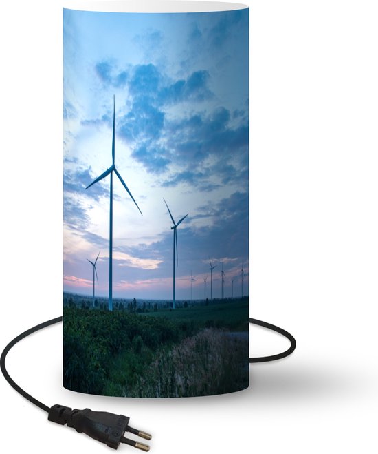 Lamp Windmolens - Deze windmolens wekken elektriciteit op bij zonsondergang  - 33 cm... | bol.com