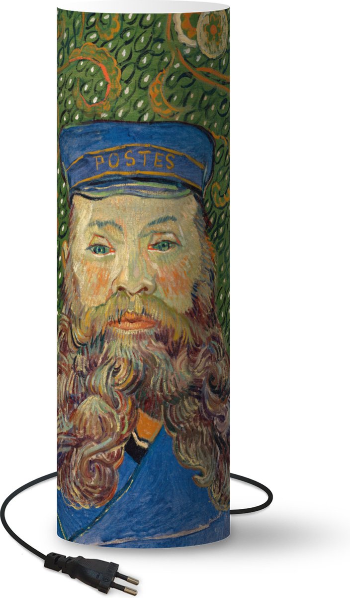 Lamp - Nachtlampje - Tafellamp slaapkamer - postbode Joseph Roulin - Vincent van Gogh - 50 cm hoog - Ø15.9 cm - Inclusief LED lamp