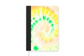 Carnet - Cahier d'écriture - Tie dye - Jaune - Wit - Carnet - Format A5 - Bloc-notes