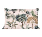 Sierkussens - Kussentjes Woonkamer - 60x40 cm - Bladeren - Monstera - Jungle - Tropical