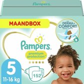 Pampers Premium Protection Taille 5 - Boîte Mensuelle de 152 Couches