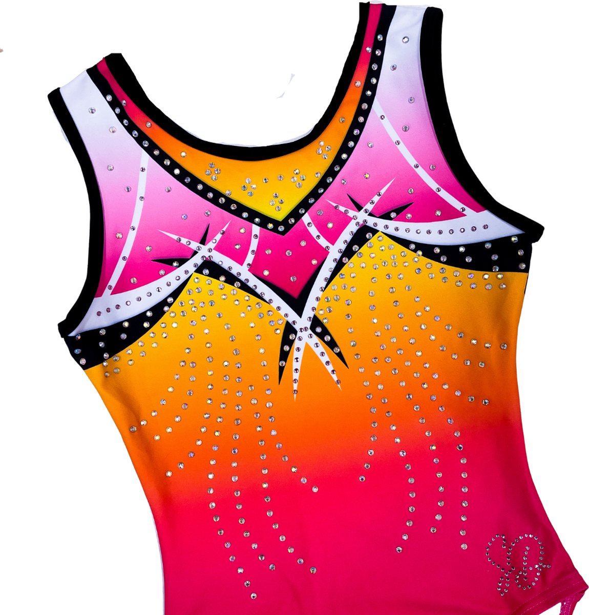 Sparkle&Dream Turnpakje Jade Neon - AXS maat 146/152 - Gympakje voor turnen, acro, trampoline en gymnastiek.
