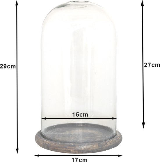 Cloche - Cloche en verre, 27 cm - Habitat