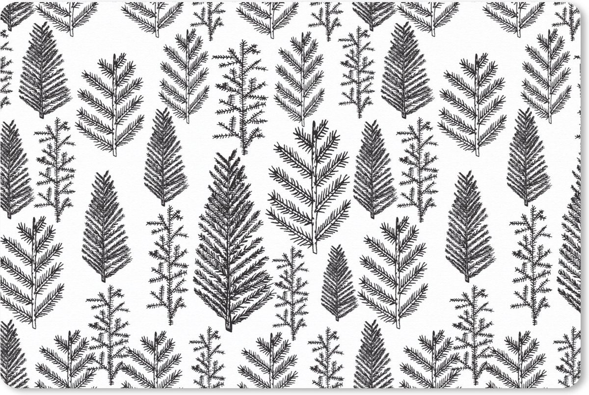 Muismat XXL 120x80 cm - Bureau onderlegger - Bureau mat Kerstboom - Vintage - Kerst - Design - Bureaumat - Gaming mousepad xl - Bureaulegger groot - Computer deskmat - Kerst - Cadeau - Kerstcadeau voor mannen en voor vrouwen