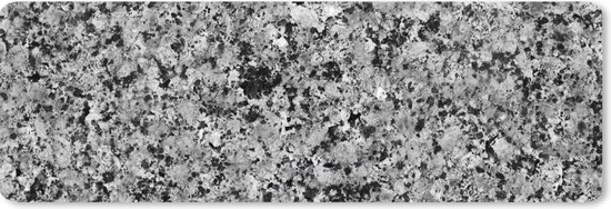 Tapis de souris XXL - Sous-main - Tapis de bureau - Cristal - Zwart - Grijs - Granit - 90x30 cm - Tapis de souris XXL