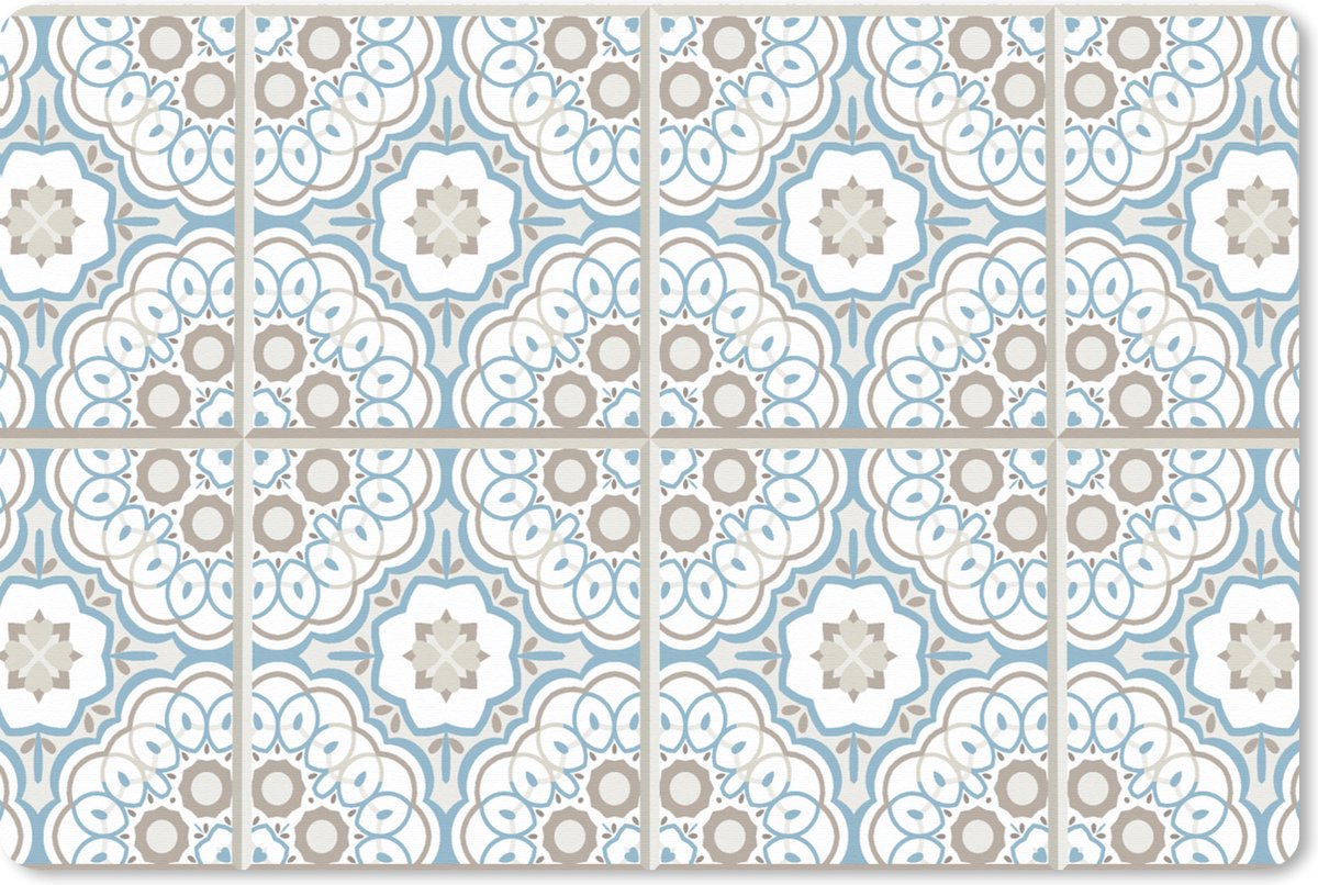 Muismat XXL 120x80 cm - Bureau onderlegger - Bureau mat Bloemen - Portugal - Design - Bureaumat - Gaming mousepad xl - Bureaulegger groot - Computer deskmat