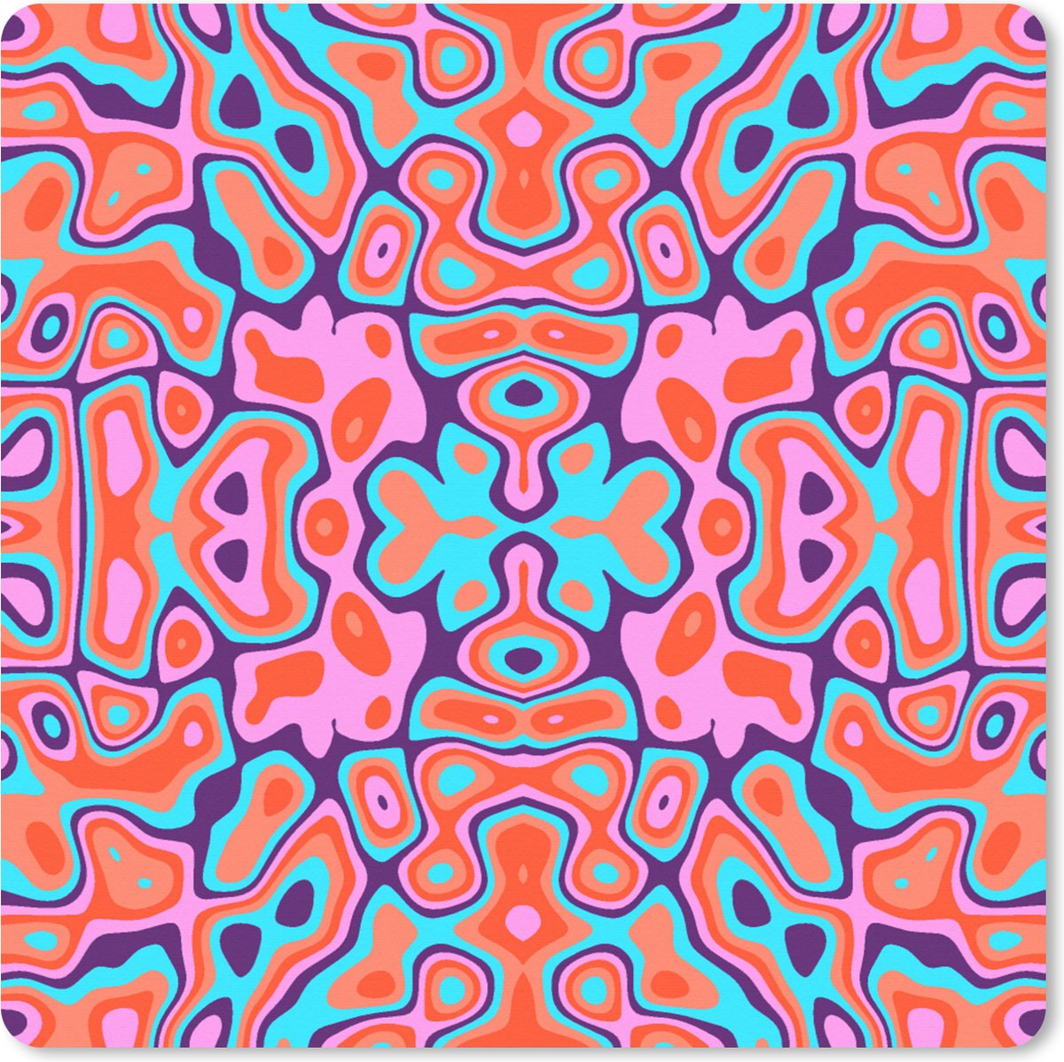 Muismat XXL 40x40 cm - Bureau onderlegger - Bureau mat Patronen - Lavalamp - Abstract - Bureaumat - Gaming mousepad xl - Bureaulegger groot - Computer deskmat